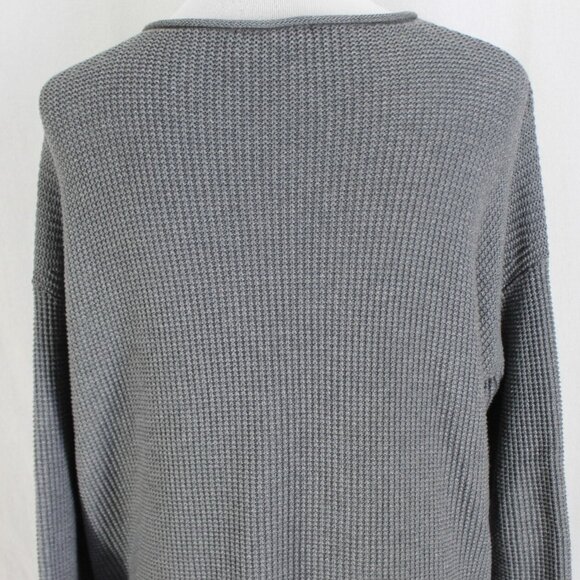 Eileen Fisher Sweater Womens Size M Gray Organic Cotton Drop Shoulder Pullover - Picture 6 of 7